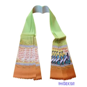 Ballagási szalag 6 cm - Barnás zöld