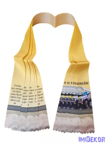 Ballagási szalag 6 cm - Autó