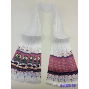 Ballagási szalag 6 cm - Rajzolt Bagoly