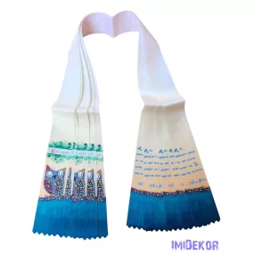 Ballagási szalag 6 cm - Virágos bagoly