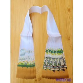 Ballagási szalag 6 cm - Papírtekercses bagoly