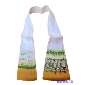 Ballagási szalag 6 cm - Papírtekercses bagoly