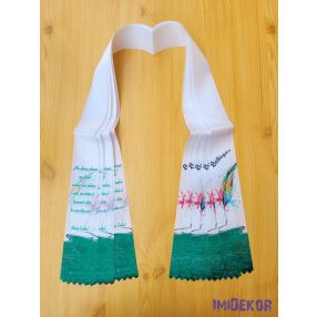 Ballagási szalag 6 cm - Sokszínű toll