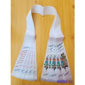 Ballagási szalag 6 cm - Mintás-Weöres