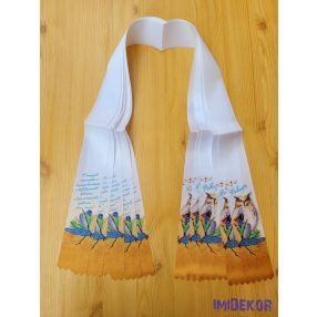 Ballagási szalag 6 cm - Toll és bagoly