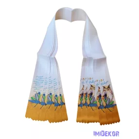 Ballagási szalag 6 cm - Toll és bagoly