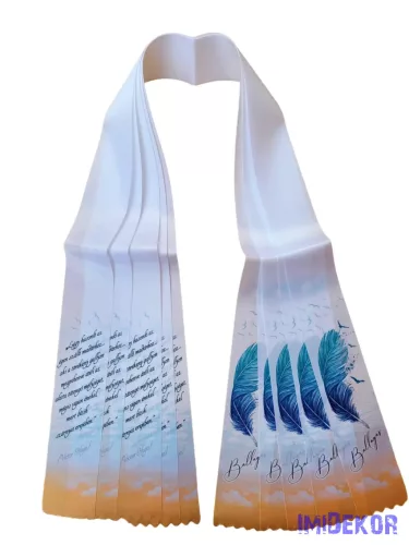 Ballagási szalag 6 cm - Ég-toll-madár