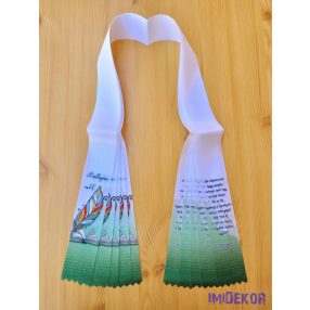 Ballagási szalag 6 cm - Sokszínű toll 2