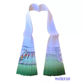 Ballagási szalag 6 cm - Sokszínű toll 2