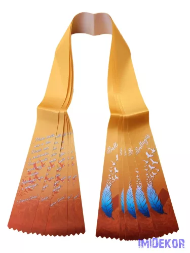 Ballagási szalag 6 cm - Toll-madár