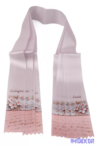 Ballagási szalag 6 cm - Virágos Ballagási Emlék