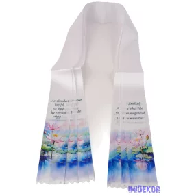 Ballagási szalag 6 cm - Tavirózsa