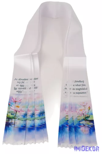 Ballagási szalag 6 cm - Tavirózsa