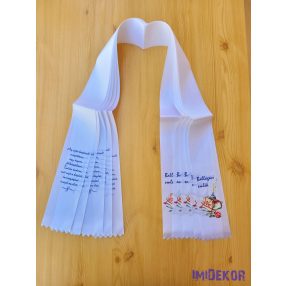 Ballagási szalag 7 cm - Tarisznya-rózsa