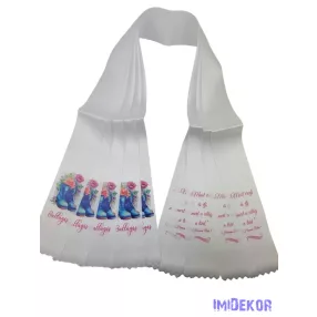 Ballagási szalag 7 cm - Kék csizmás