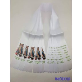 Ballagási szalag 7 cm - Szép bagoly