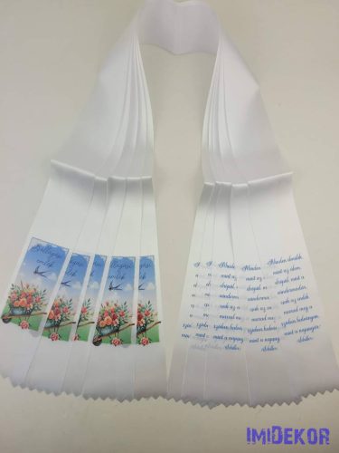 Ballagási szalag 7 cm - Fecskés talicska