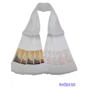 Ballagási szalag 7 cm - Könyv búzavirággal