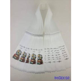 Ballagási szalag 7 cm - Földgömb