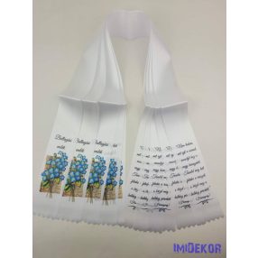 Ballagási szalag 7 cm - Búzavirágos