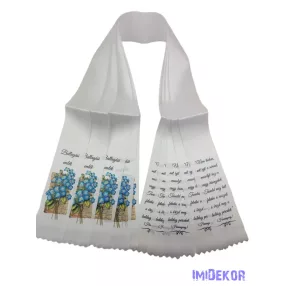 Ballagási szalag 7 cm - Búzavirágos