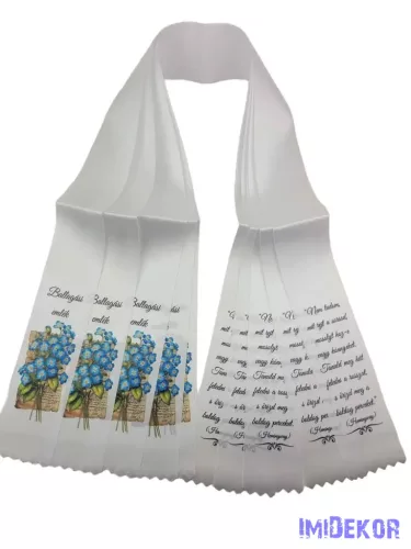 Ballagási szalag 7 cm - Búzavirágos