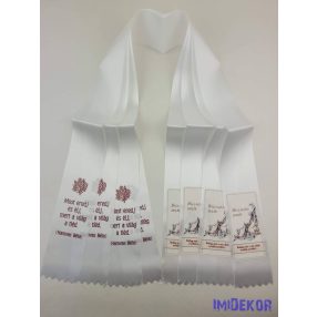 Ballagási szalag 7 cm - Futórózsás