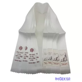 Ballagási szalag 7 cm - Futórózsás