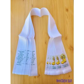 Ballagási szalag 7 cm - Arany-bakancs