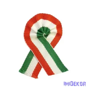 Magyar nemzeti színű Kokárda 18mm szalagból