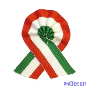 Magyar nemzeti színű Kokárda 23mm szalagból