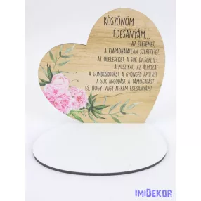 Kis talpas fa szív Köszönöm Édesanyám… 13,2x12,8cm
