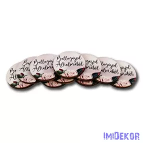 Ballagásod alkalmából 3 cm táblácska - Púder