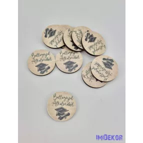 Ballagásod alkalmából 3 cm táblácska