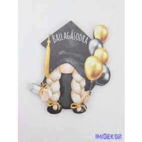 Ballagó manó lufikkal és felirattal - Lány