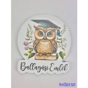 Ballagó bagoly táblácska