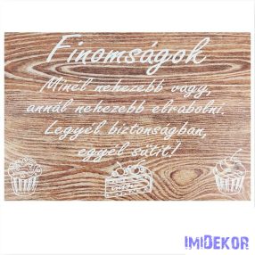 Esküvői tábla 30x20cm - Finomságok...