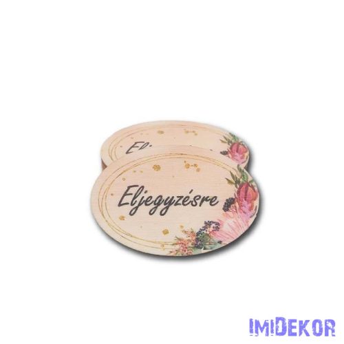 Esküvői kis ovális 4x6cm 5db/csomag - Eljegyzésre