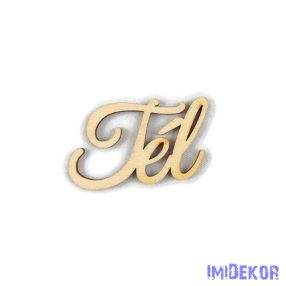 Tél közepes felirat 5db/csomag 5x7,5cm