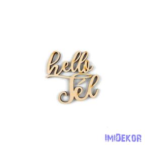 Hello tél közepes felirat 5db/csomag 6cm