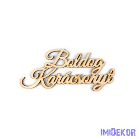 Boldog Karácsonyt nagy felirat 5db/csomag 6x13cm