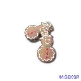 Mézeskalács figura kicsi 5db/csomag 6,5x4cm - Hóember