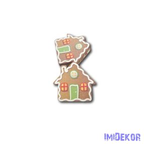 Mézeskalács figura kicsi 5db/csomag 5,5x6cm - Házikó