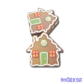 Mézeskalács figura nagy 5db/csomag 9,5x9cm - Házikó