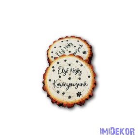   Közepes farönk 5db/csomag 7x6,5cm - Első közös karácsony