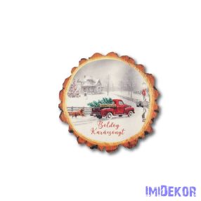 Nagy farönk 9,5cm - Autós kutyás - fehér