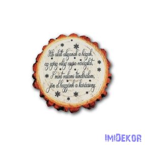 Nagy farönk 9,5cm - Idézetes karácsonyi