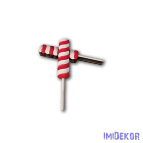 Csavart nyalóka forma 5db/csomag 14x2,4cm - Kicsi