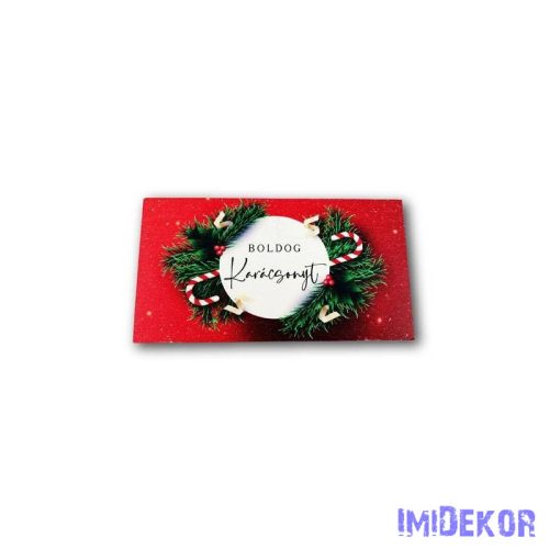 Közepes képkeret 5db/csomag 5x8cm - Piros Karácsonyi üdvözlő