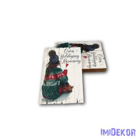 Nagy kártya 5db/csomag 6,3x9,1cm - Kávézó lány